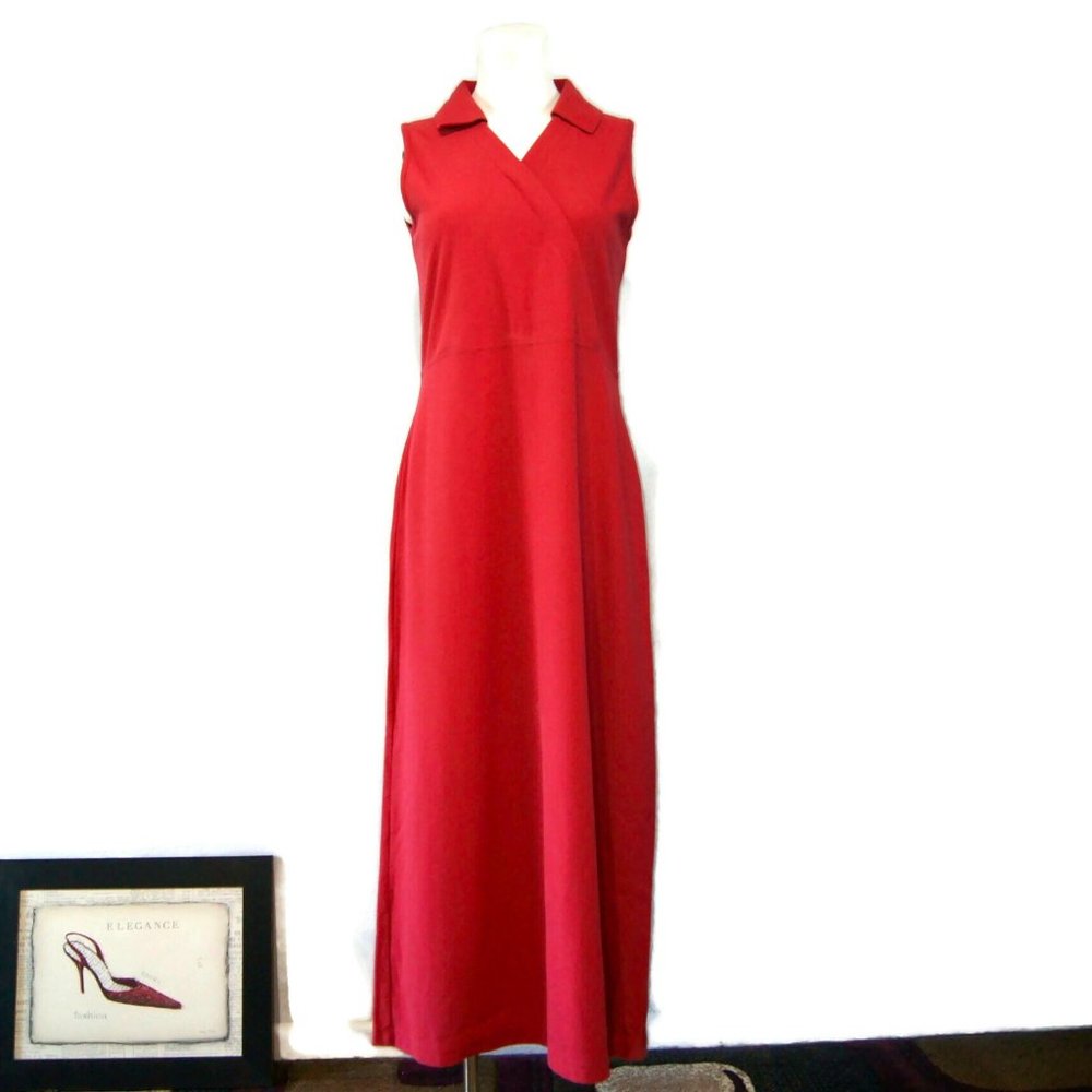 The Territory Ahead Long Dress Size S 100% Cotton Collared